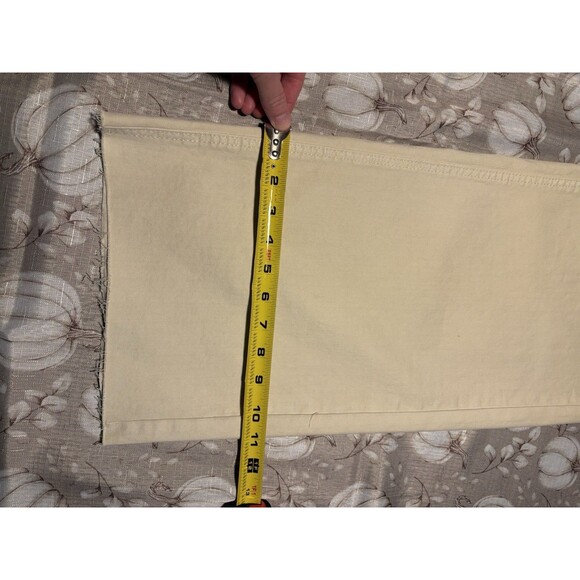 OAT New York Women’s Wide Leg Khakis Size 4 31” Inseam work boho Tan pants - Picture 10 of 13